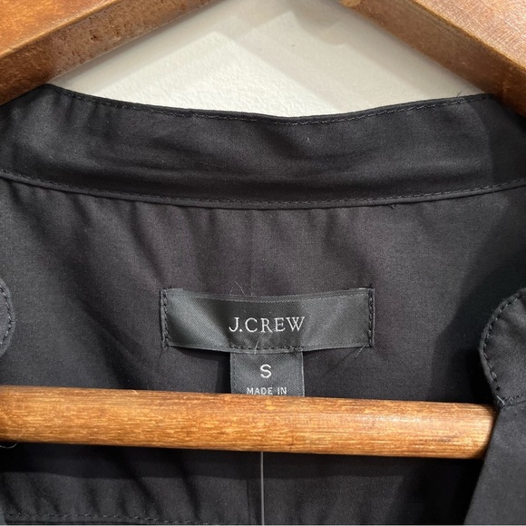 NWT J.Crew Womens Size Small Black Eyelet-Embroidered V-Neck Blouse Top Cotton - Picture 12 of 15